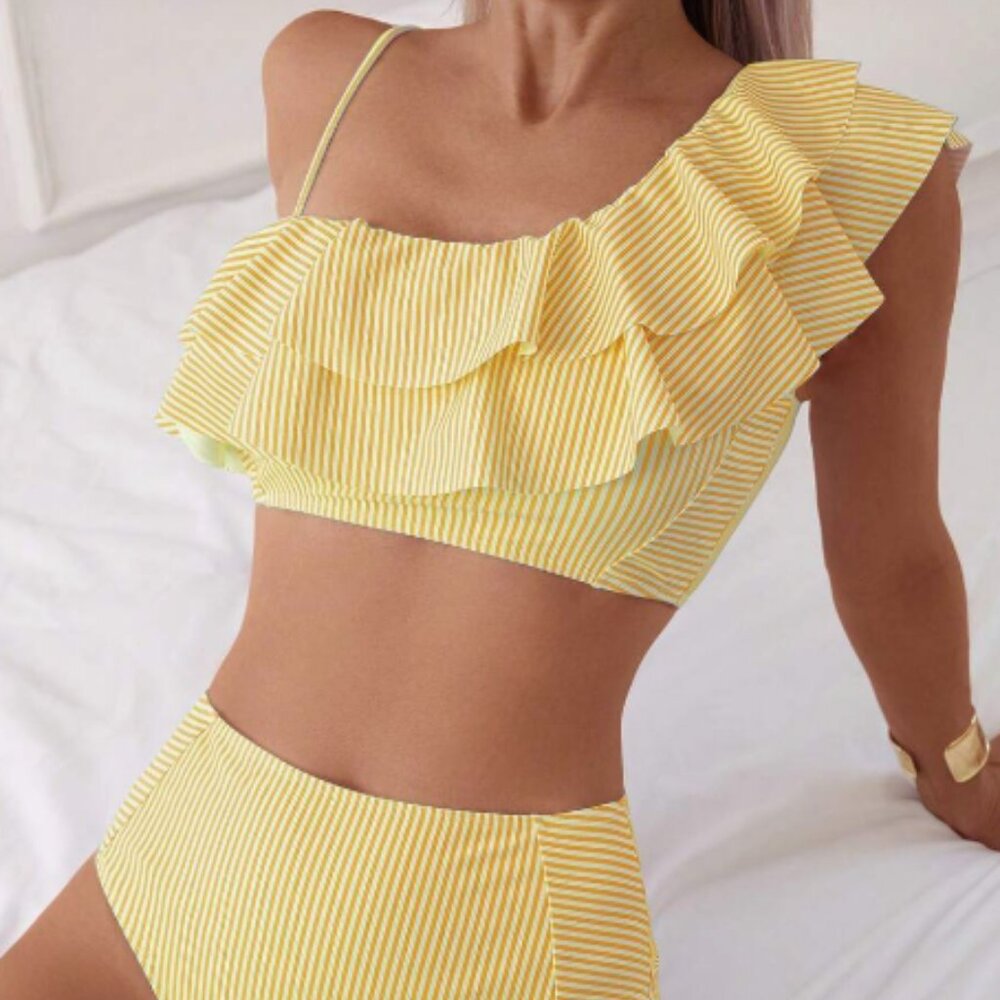 Cute Summertime Women's 2-Piece Swimsuit High-Waist